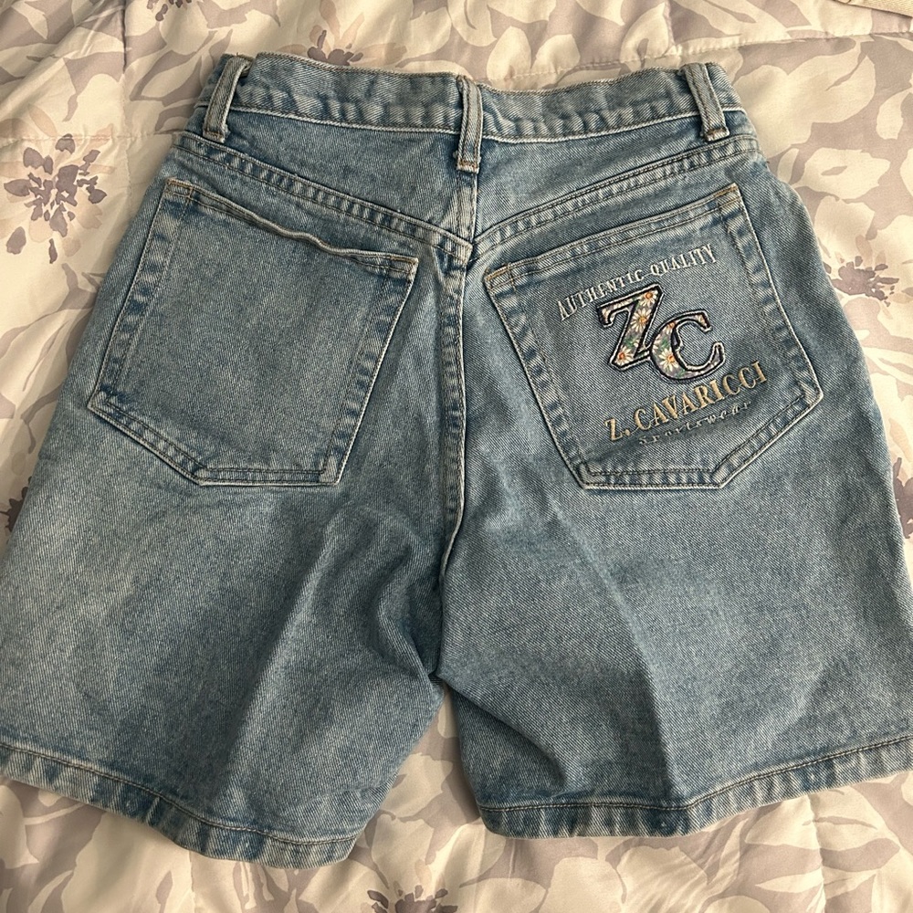 Z.Cavaricci Vintage Embroidered Jean Shorts